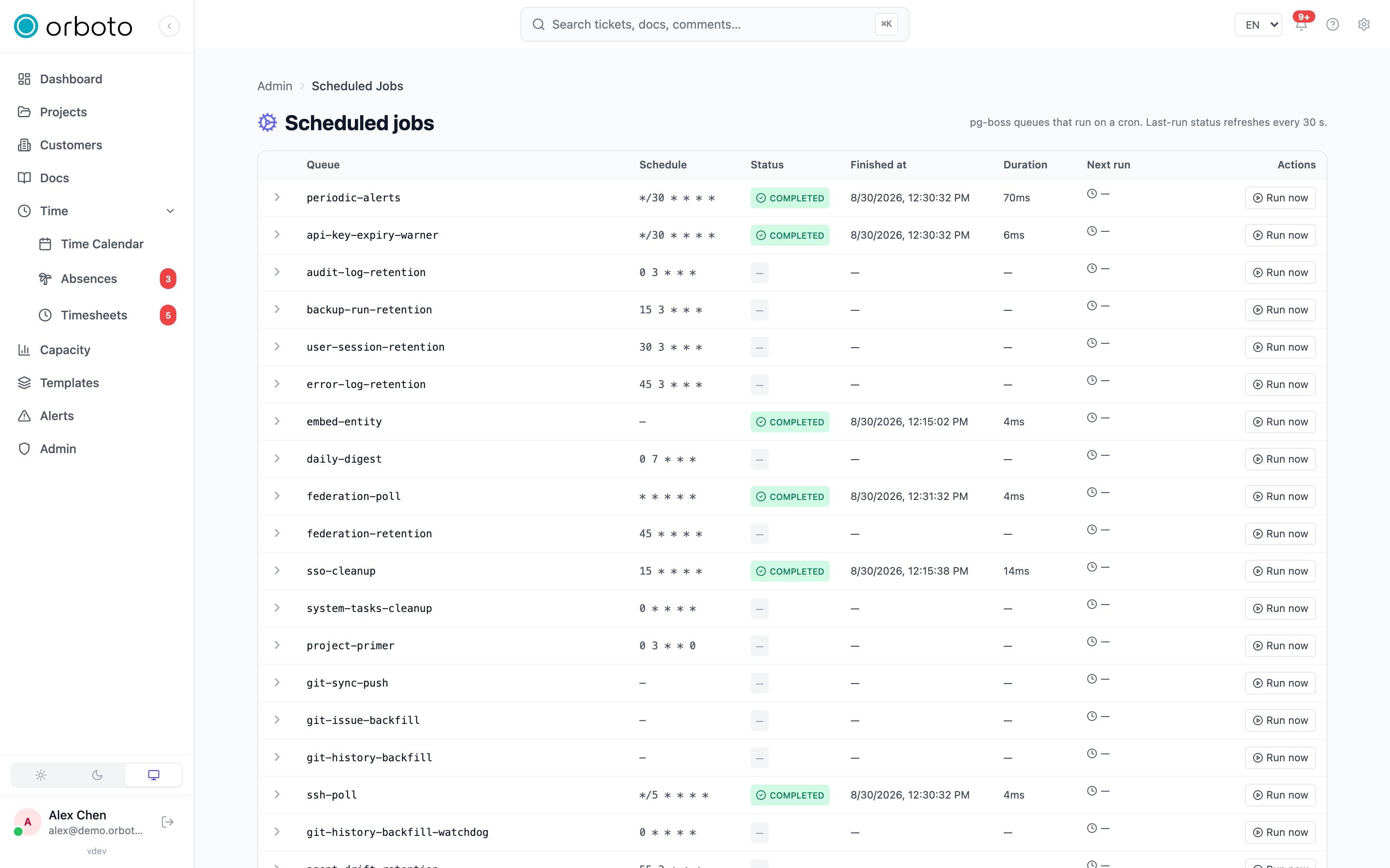 Background jobs