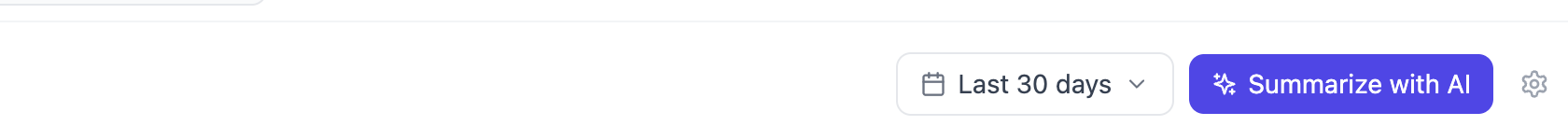 The analytics header with the date-range picker and the Summarize button